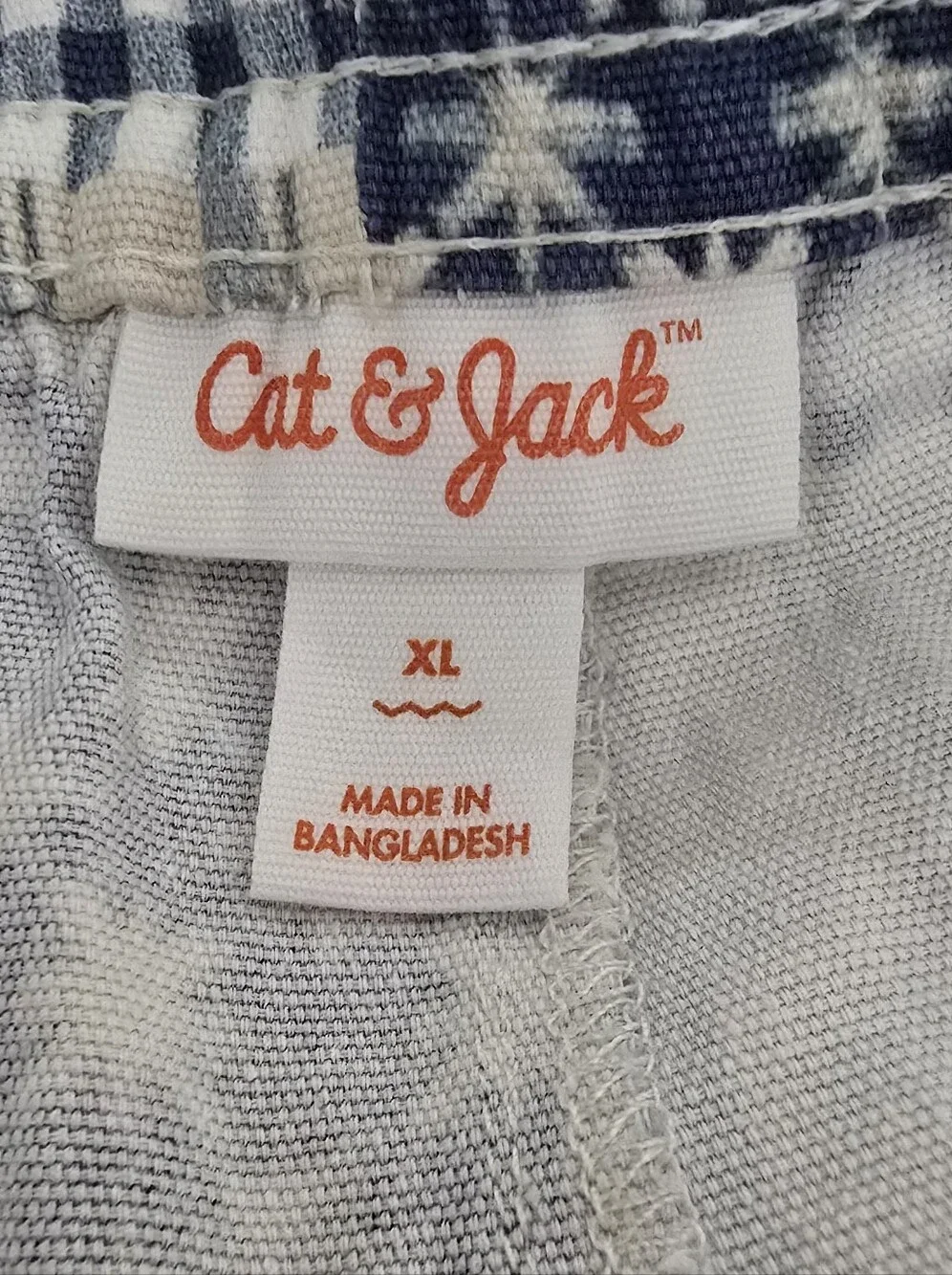 Hanes White Unicorn Graphic Long-Sleeve Top & Blue Patchwork Shorts Pajama Set